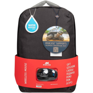 NB BACKPACK 15.6" + MOUSE/7563 BLACK RIVACASE