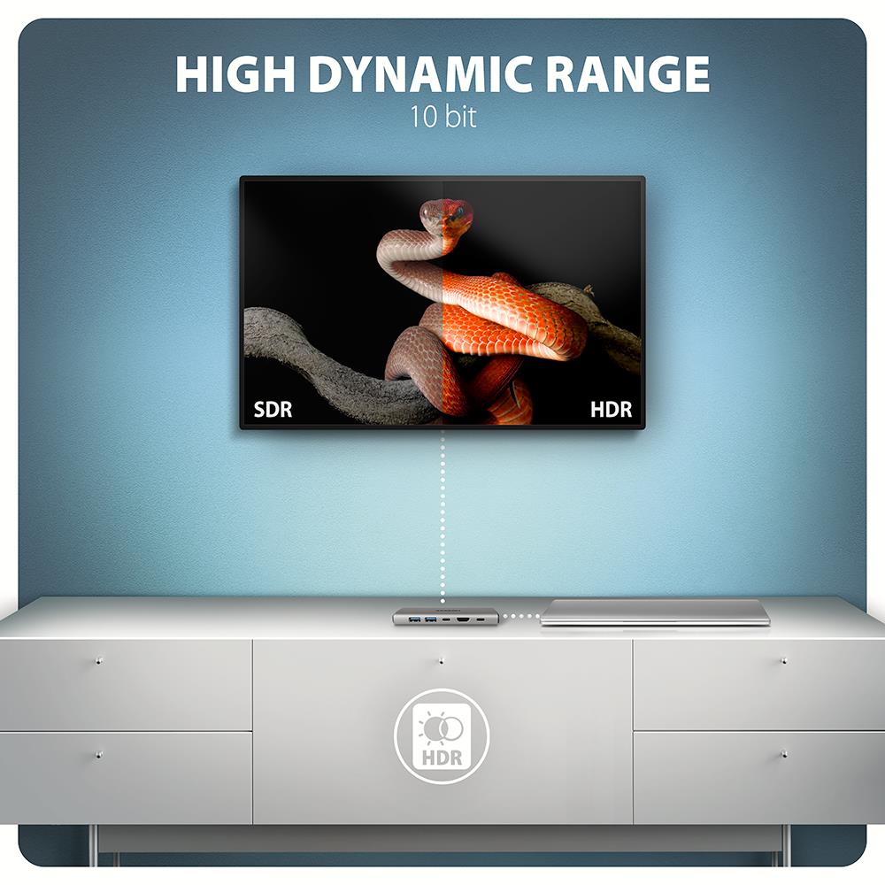 I/O HUB USB-C 6IN1 10GBPS/0.15M HMC-6G2L AXAGON - Image 7