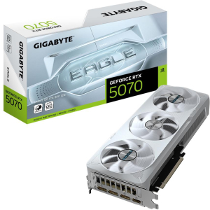 Graphics Card GIGABYTE NVIDIA GeForce RTX 5070 12 GB GDDR7 192 bit PCIE 5.0 16x GPU 2587 MHz Triple slot Fansink 1xHDMI 3xDisplayPort GV-N5070EAGLEOCICE-12GD