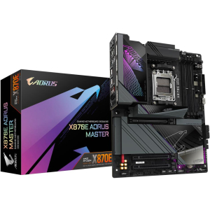 Mainboard GIGABYTE AMD X870E SAM5 ATX Memory DDR5 Memory slots 4 1xPCI-Express 3.0 4x 1xPCI-Express 4.0 4x	 1xPCI-Express 5.0 16x 4xM.2 1xHDMI 2xUSB 2.0 8xUSB 3.2 2xUSB-C 1xOptical S/PDIF 1xRJ45 2xAudio port X870EAORUSMASTER