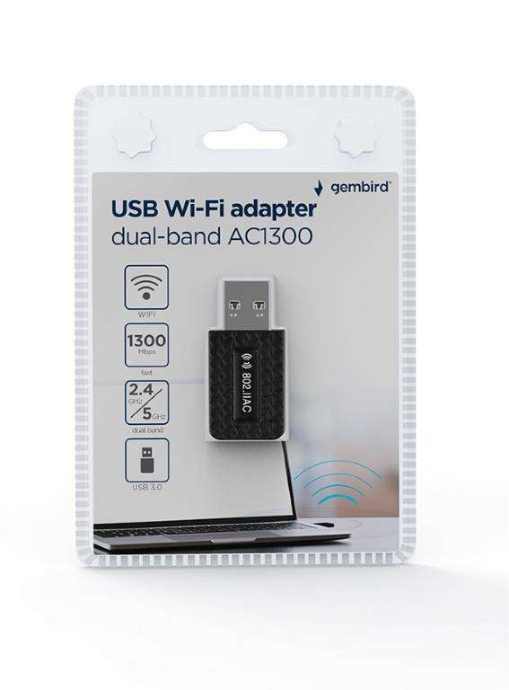 WRL ADAPTER 1300MBPS USB/DUALBAND WNP-UA1300-03 GEMBIRD - Image 4