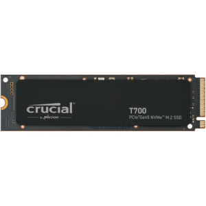 SSD CRUCIAL T700 4TB M.2 PCIe Gen5 NVMe TLC Write speed 11800 MBytes/sec Read speed 12400 MBytes/sec TBW 2400 TB CT4000T700SSD3