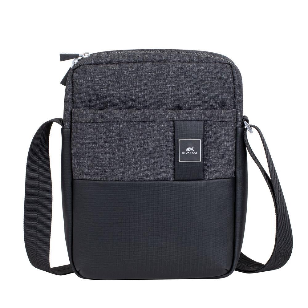 TABLET CASE CROSSBODY 11"/8811 BLACK MELANGE RIVACASE - Image 2