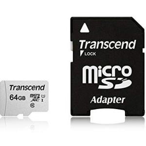 MEMORY MICRO SDXC 64GB W/ADAPT/UHS-I TS64GUSD300S-A TRANSCEND