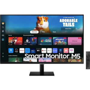 LCD Monitor SAMSUNG 27" TV Monitor/Smart Panel VA 1920x1080 16:9 60Hz Matte 4 ms Speakers Tilt Colour Black LS27DM500EUXDU