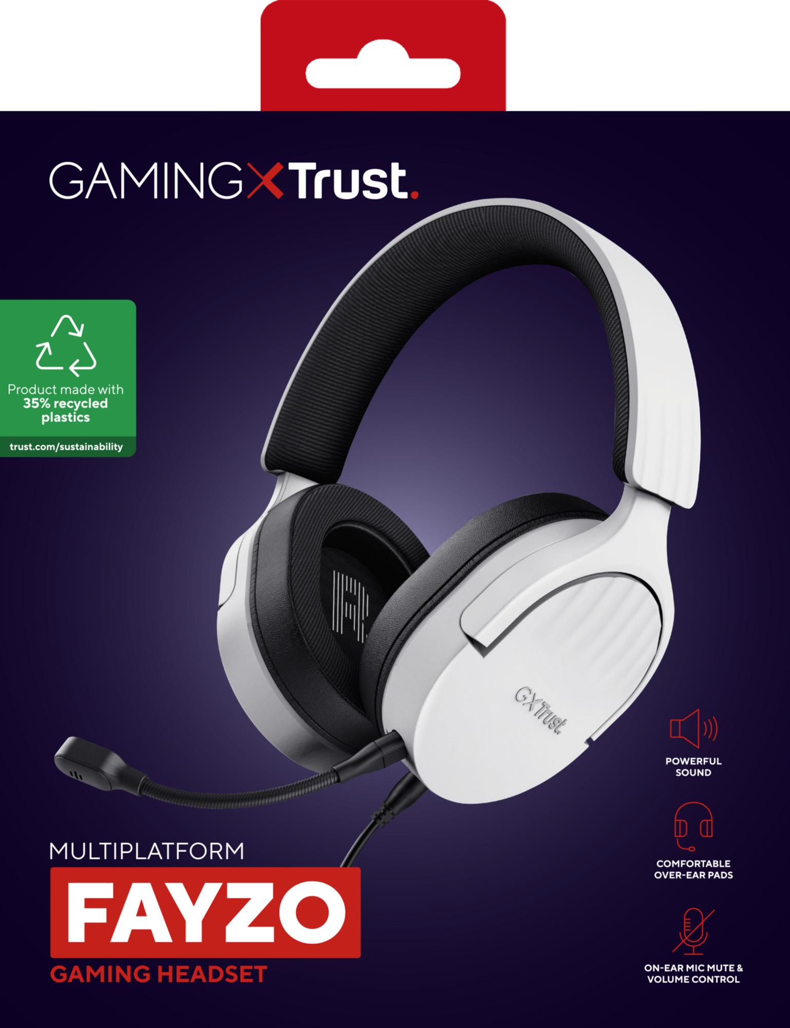 HEADSET GXT489W FAYZO/WHT 25210 TRUST - Image 8