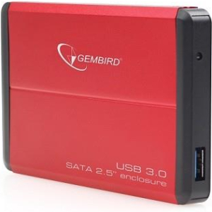 HDD CASE EXT. USB3 2.5"/RED EE2-U3S-2-R GEMBIRD