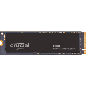 SSD CRUCIAL T500 4TB M.2 PCIe Gen4 NVMe 3D NAND Write speed 6900 MBytes/sec Read speed 7000 MBytes/sec TBW 2400 TB CT4000T500SSD3