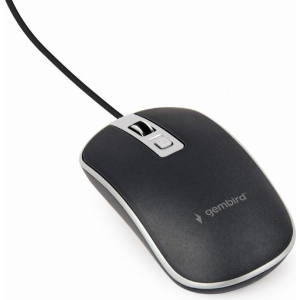 MOUSE USB OPTICAL BLACK/SILVER/MUS-4B-06-BS GEMBIRD