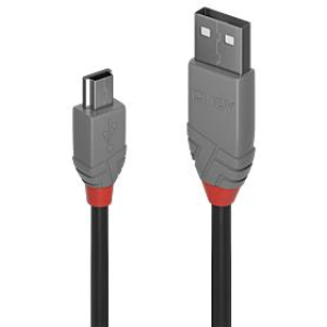 CABLE USB2 A TO MINI-B 5M/ANTHRA 36725 LINDY