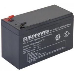 BATTERY 12V 9AH VRLA/EV9-12 T2 EUROPOWER EMU