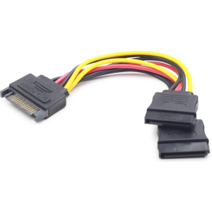 CABLE POWER SPLITTER SATA/0.15M CC-SATAM2F-01 GEMBIRD