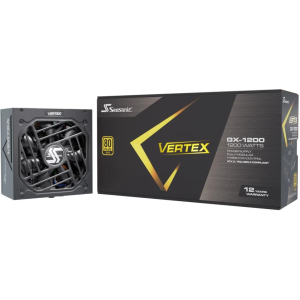Power Supply SEASONIC VERTEX GX 1200 Watts Efficiency 80 PLUS GOLD MTBF 100000 hours VERTEXGX-1200