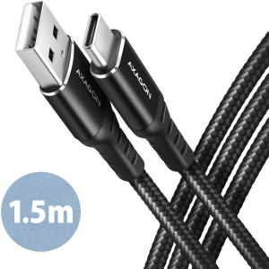 CABLE USB-C TO USB2.0 1.5M/BLACK BUCM-AM15AB AXAGON