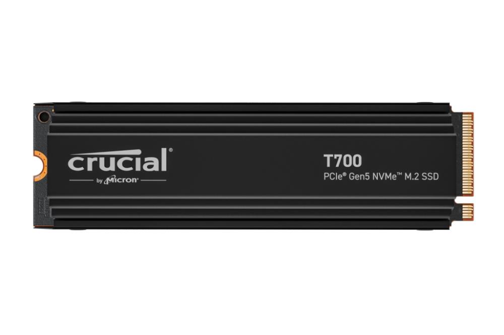 SSD CRUCIAL T700 1TB M.2 PCIe Gen5 NVMe TLC Write speed 9500 MBytes/sec Read speed 11700 MBytes/sec TBW 600 TB CT1000T700SSD5
