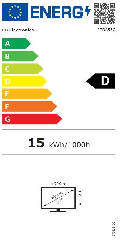 LCD Monitor LG 27BA45QB-B 27" Panel IPS 2560x1440 16:9 100Hz Matte Speakers Swivel Pivot Height adjustable Tilt Colour Black 27BA45QB-B - Image 5