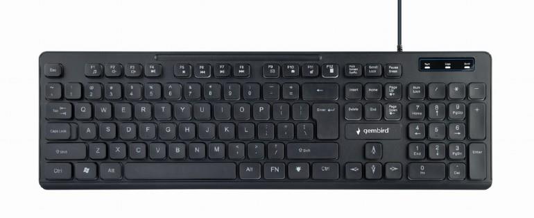KEYBOARD MULTIMEDIA USB ENG/BLACK KB-UML-02 GEMBIRD - Image 2