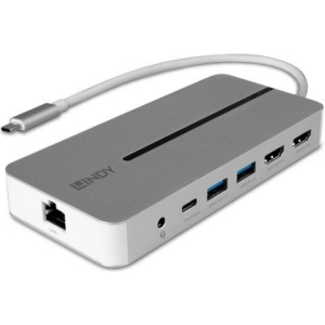 I/O DOCKING STATION USB-C/MINI DUAL 4K 43360 LINDY
