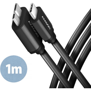 CABLE USB-C TO MICRO-B 1M/SPEED BLK BUMM3-CM10AB AXAGON