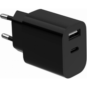 CHARGER USB UNIVERSAL BLACK/2P TA-UC-2AC12-01-BK GEMBIRD