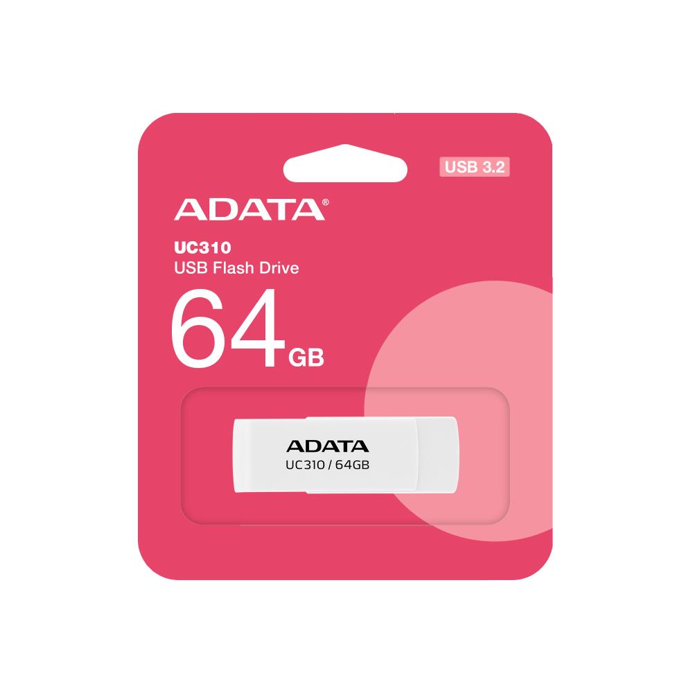MEMORY DRIVE FLASH USB3.2 64GB/WHITE UC310-64G-RWH ADATA - Image 4