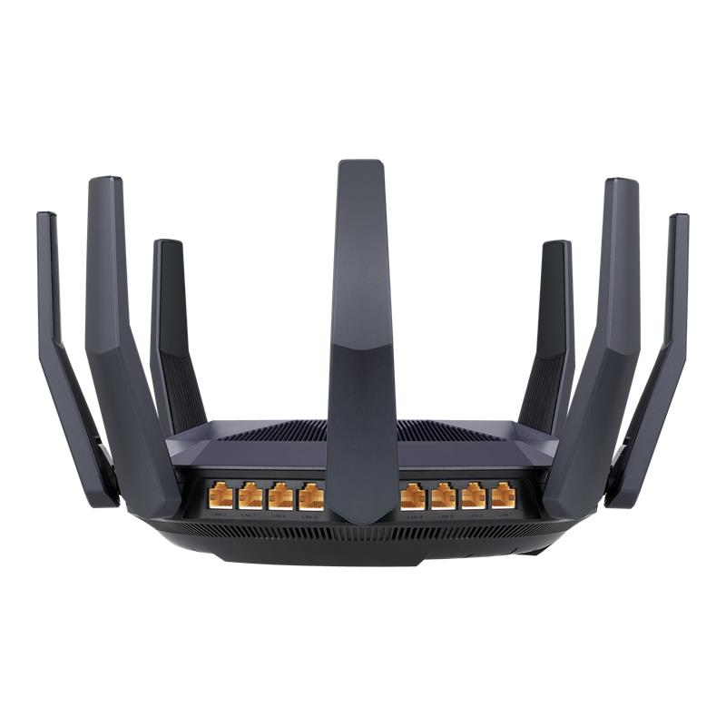 Wireless Router ASUS 6000 Mbps Mesh Wi-Fi 6 USB 3.1 9x10/100/1000M 1x10GbE 1xSPF+ Number of antennas 8 RT-AX89X - Image 2