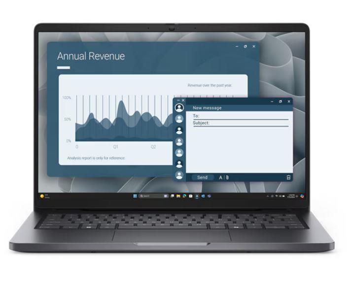 Notebook DELL Pro 14 PC14255 CPU Ryzen 5 220 3200 MHz 14" 1920x1200 RAM 16GB DDR5 5600 MHz SSD 256GB AMD Radeon 740M Integrated ENG Windows 11 Pro 1.36 kg BTO505_PC14255_EMEA - Image 2