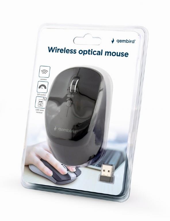 MOUSE USB OPTICAL WRL/BLACK MUSW-4B-05 GEMBIRD - Image 4