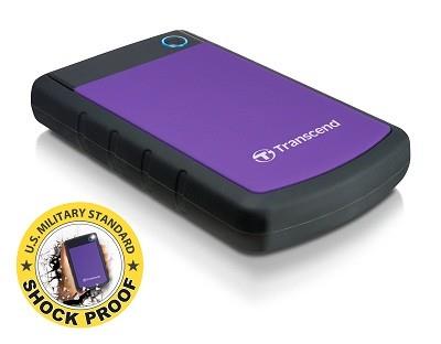 External HDD TRANSCEND StoreJet 2TB USB 3.0 Colour Purple TS2TSJ25H3P