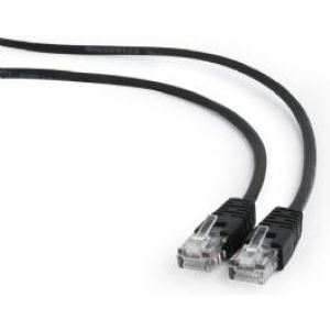 PATCH CABLE CAT5E UTP 0.5M/BLACK PP12-0.5M/BK GEMBIRD