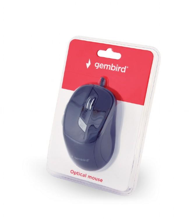 MOUSE USB OPTICAL/BLACK MUS-6B-01 GEMBIRD - Image 3