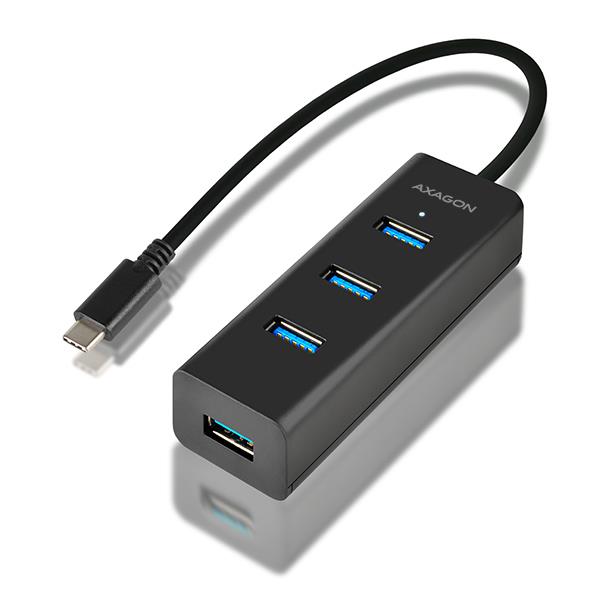 I/O HUB USB-C 4PORT CHARGING/0.4M HUE-S2C AXAGON