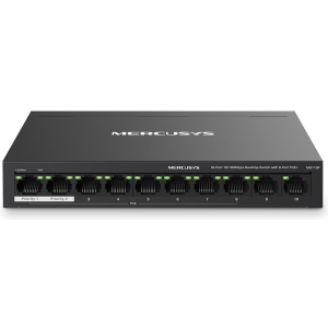 Switch MERCUSYS Desktop/pedestal 10x10Base-T / 100Base-TX PoE+ ports 8 MS110P