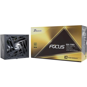 Power Supply SEASONIC FOCUS GX ATX 3.0 750 Watts Efficiency 80 PLUS GOLD MTBF 100000 hours FOCUS-GX-750-V4