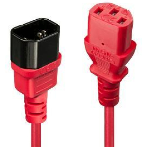 CABLE POWER IEC EXTENSION 2M/RED 30478 LINDY