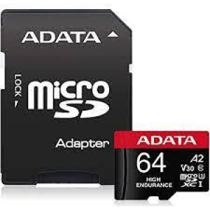 MEMORY MICRO SDXC 64GB W/ADAP./AUSDX64GUI3V30SHA2-RA1 ADATA