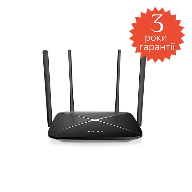 Wireless Router MERCUSYS Wireless Router 1167 Mbps IEEE 802.11a IEEE 802.11 b/g IEEE 802.11n IEEE 802.11ac 1 WAN 3x10/100/1000M LAN WAN ports 4 Number of antennas 4 AC12G - Image 4