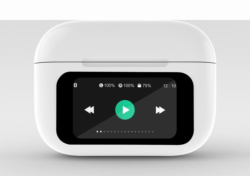 HEADSET BLUETOOTH/WHITE TWS-LCD-ANC-01-W GEMBIRD - Image 2