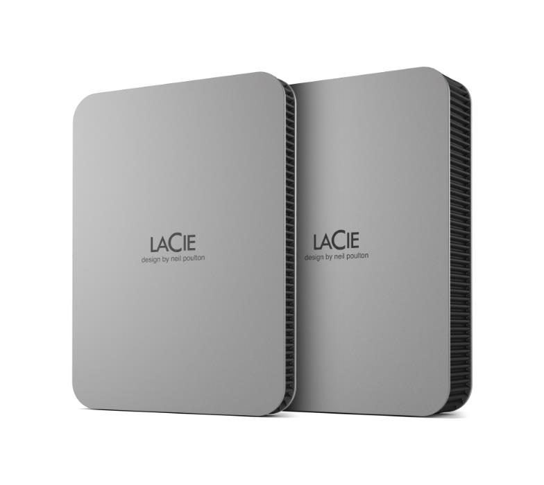 External HDD LACIE Mobile Drive Secure STLR4000400 4TB USB-C USB 3.2 Colour Space Gray STLR4000400 - Image 2