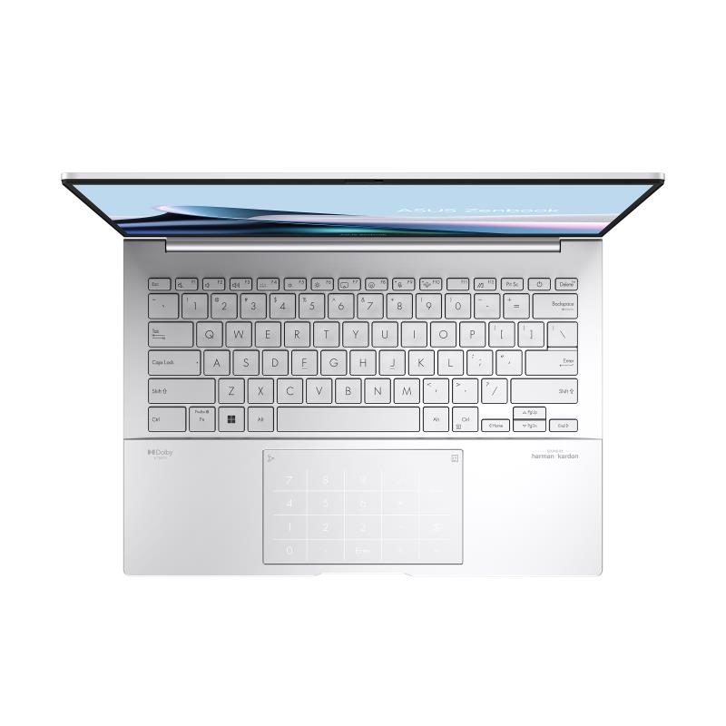 Notebook ASUS ZenBook Series 14 OLED UX3405CA-QL219W CPU Core Ultra u5-125H 3600 MHz 14" Touchscreen 1920x1200 RAM 16GB LPDDR5x SSD 512GB Intel Arc Graphics Integrated ENG NumberPad Windows 11 Home Silver 1.28 kg 90NB14W4-M00880 - Image 4