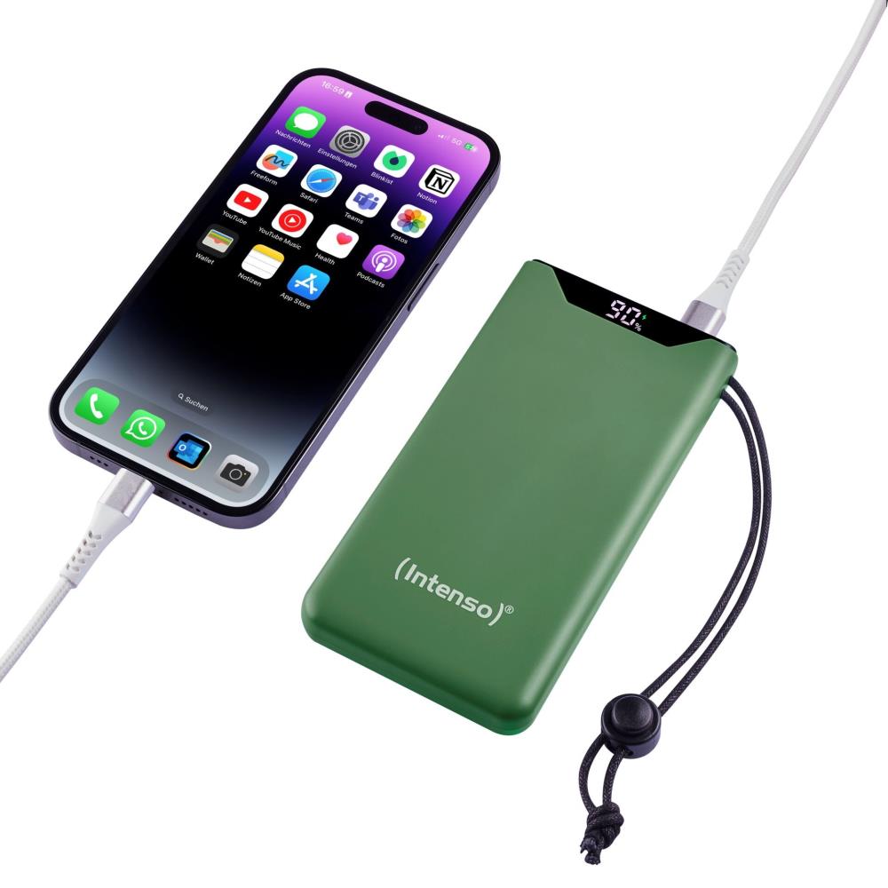 POWER BANK USB 10000MAH/GREEN 7332037 INTENSO - Image 3