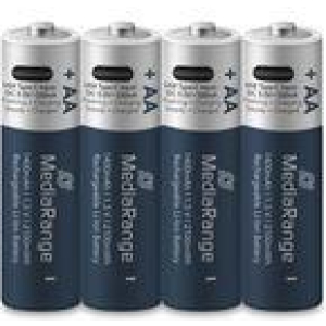 BATTERY RECH. LI-ION AA 1.5V/1400MAH 4P MRBAT161 MEDIARANGE