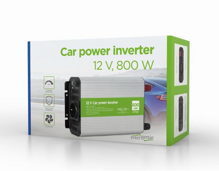 POWER INVERTER CAR 12V 800W/EG-PWC800-01 GEMBIRD - Image 3