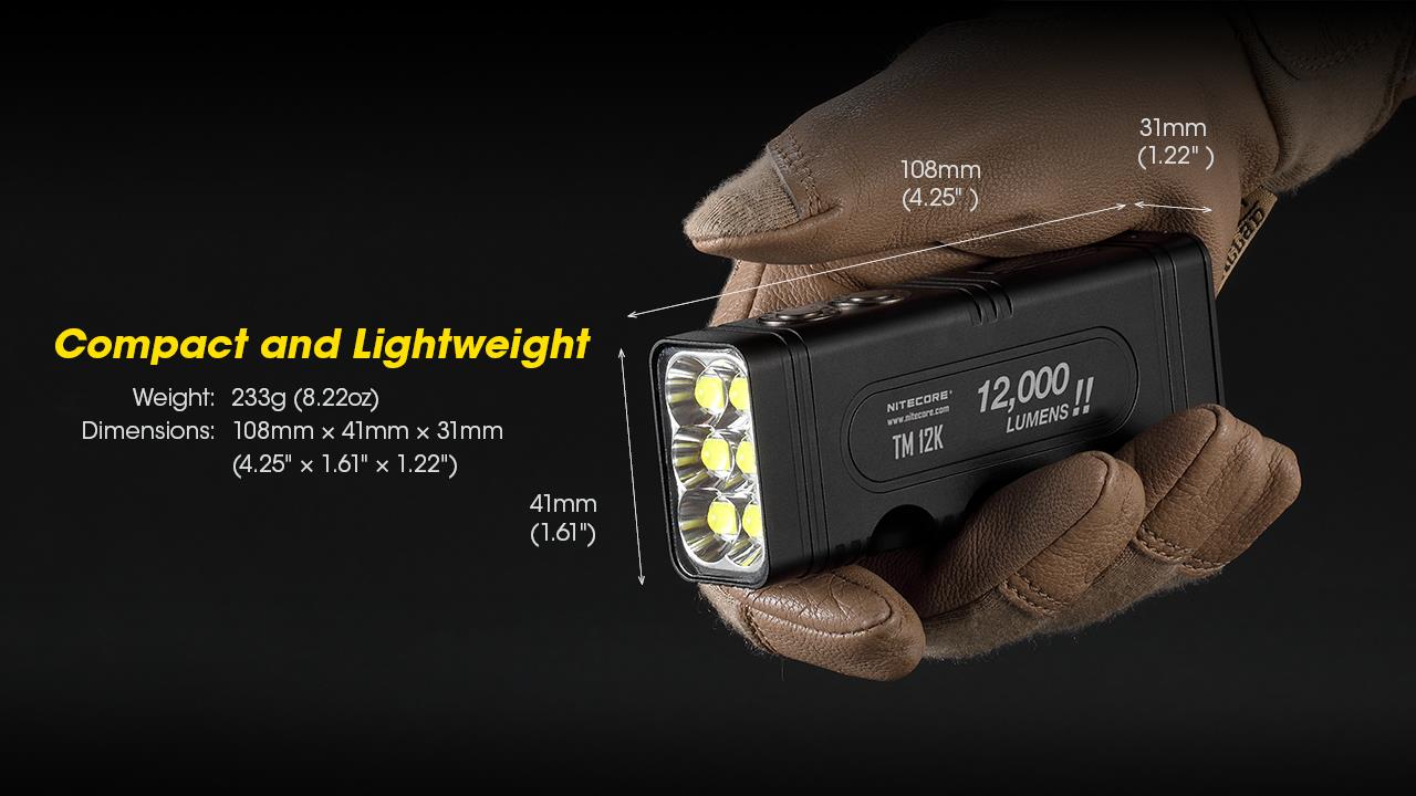 FLASHLIGHT TINY MONSTER SERIES/12000 LUMENS TM12K NITECORE - Image 8