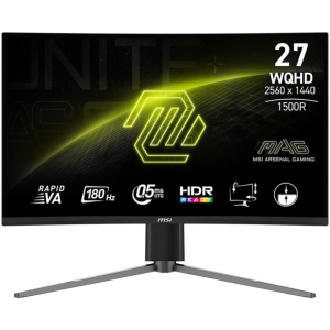 LCD Monitor MSI MAG 27CQ6PF 27" Gaming Panel VA 2560x1440 16:9 180 Hz 0.5 ms Colour Black MAG27CQ6PF