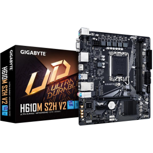 Mainboard GIGABYTE Intel H610 LGA1700 Micro-ATX Memory DDR5 Memory slots 2 1xPCI-Express 3.0 1x 1xPCI-Express 4.0 16x 1xM.2 1x15pin D-sub 1xHDMI 2xDisplayPort 4xUSB 2.0 2xUSB 3.2 1xPS/2 1xRJ45 3xAudio port H610MS2HV21.0