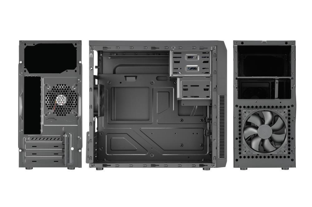 Case GOLDEN TIGER Baltimore 530 MiniTower Not included MicroATX Colour Black BALTIMORE5302USB2+2USB3 - Image 2