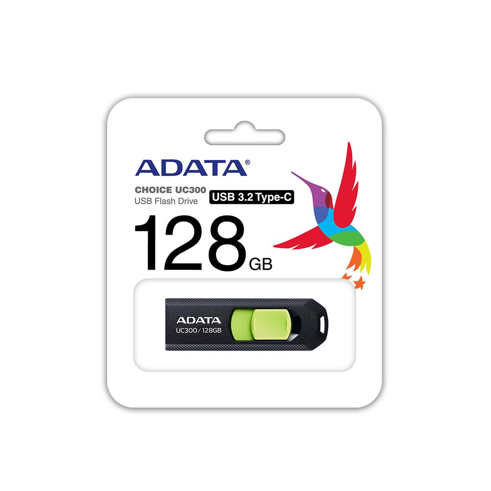 MEMORY DRIVE FLASH USB-C 128GB/ACHO-UC300-128G-RBK/GN ADATA - Image 4