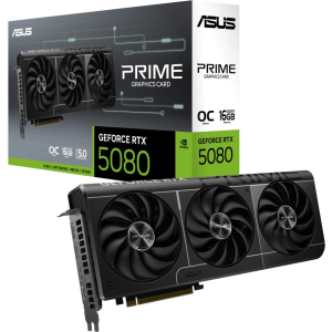 Graphics Card ASUS NVIDIA GeForce RTX 5080 16 GB GDDR7 256 bit PCIE 5.0 16x 1xHDMI 3xDisplayPort PRIME-RTX5080-O16G