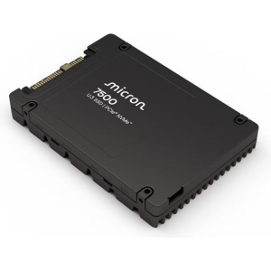 SSD MICRON SSD series 7500 MAX 800GB NVMe NAND flash technology 3D NAND Write speed 1400 MBytes/sec Read speed 6800 MBytes/sec Form Factor U.3 TBW 4380 TB MTBF 2000000 hours MTFDKCC800TGQ-1BK1DABYYR